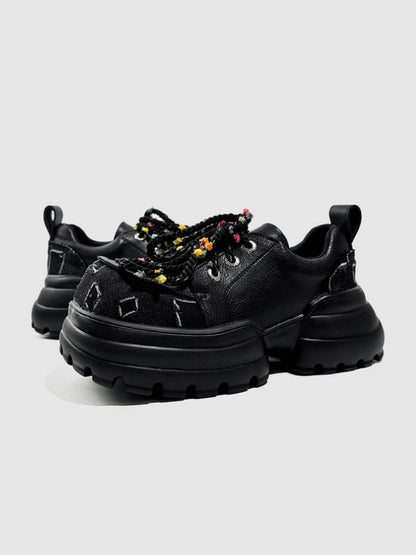 Original Punk International Trendy Platform Lace-up Loafers【s0000016793】