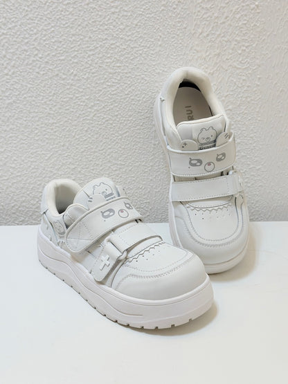 Bear Collaboration Running Multi-Colored Cute Platform Sneakers【s0000016797】