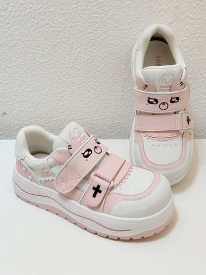 Bear Collaboration Running Multi-Colored Cute Platform Sneakers【s0000016797】
