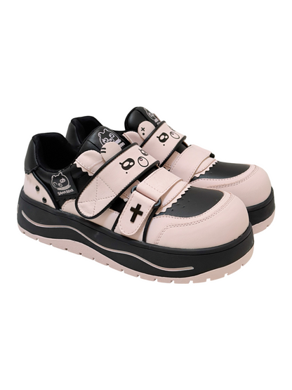Bear Collaboration Running Multi-Colored Cute Platform Sneakers【s0000016797】