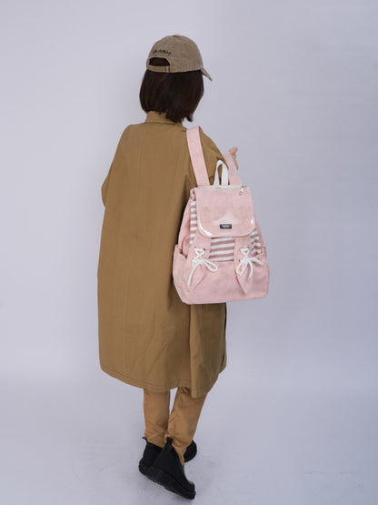 Rabbit Ears Cute School Backpack Pink【s0000016803】