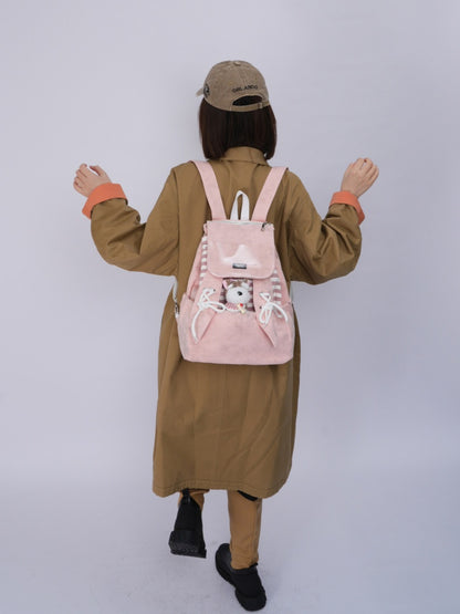 Rabbit Ears Cute School Backpack Pink【s0000016803】