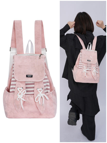 Rabbit Ears Cute School Backpack Pink【s0000016803】