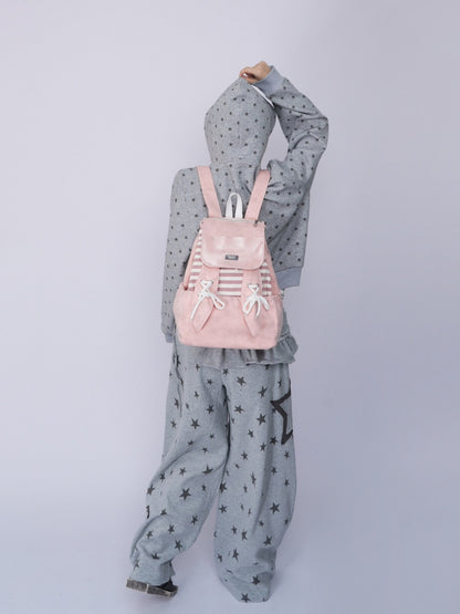 Rabbit Ears Cute School Backpack Pink【s0000016803】
