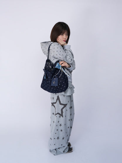 Denim One Shoulder Crossbody Large Capacity Bag【s0000016805】