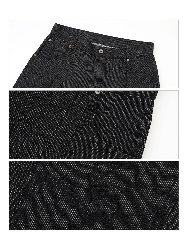 Heavy Duty Denim Cropped Pleated Street Loose Shorts Pants【s0000016810】
