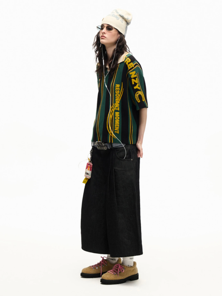Heavy Duty Denim Cropped Pleated Street Loose Shorts Pants【s0000016810】