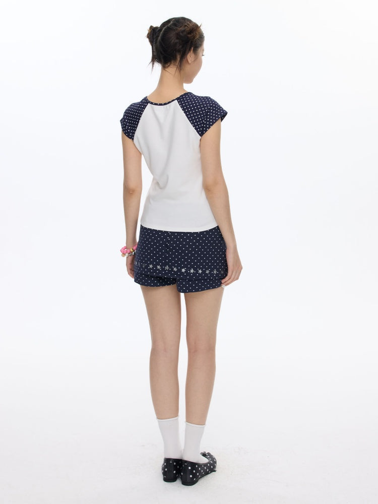 Summer Polka Dot Print Culottes Skirt【s0000016811】