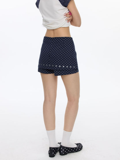 Summer Polka Dot Print Culottes Skirt【s0000016811】