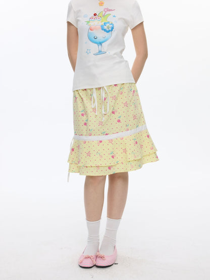 2way Cherry Bandeau Dress Skirt【s0000016821】
