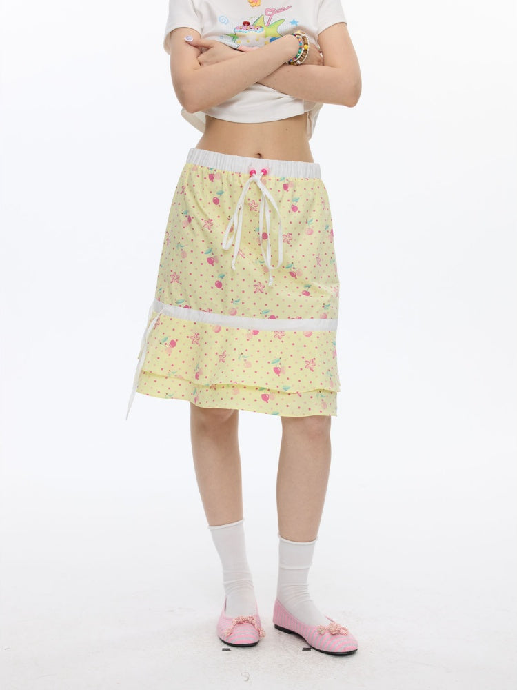 2way Cherry Bandeau Dress Skirt【s0000016821】
