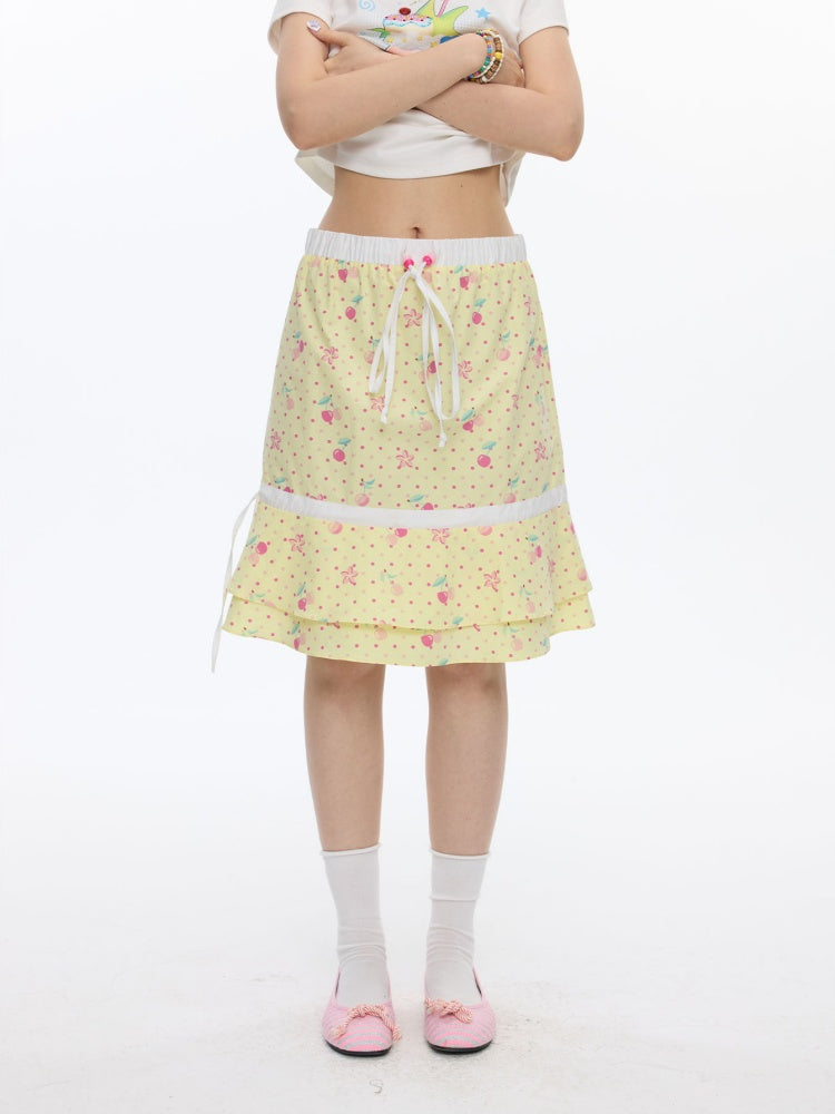 2way Cherry Bandeau Dress Skirt【s0000016821】
