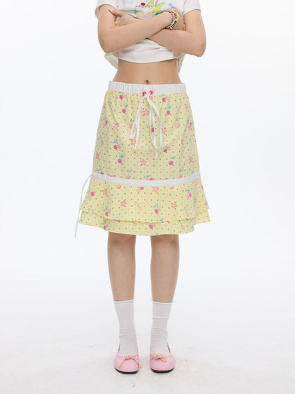 2way Cherry Bandeau Dress Skirt【s0000016821】