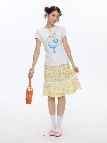 2way Cherry Bandeau Dress Skirt【s0000016821】