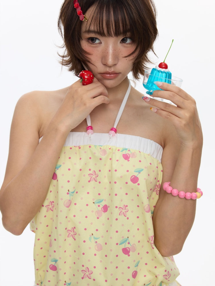 2way Cherry Bandeau Dress Skirt【s0000016821】