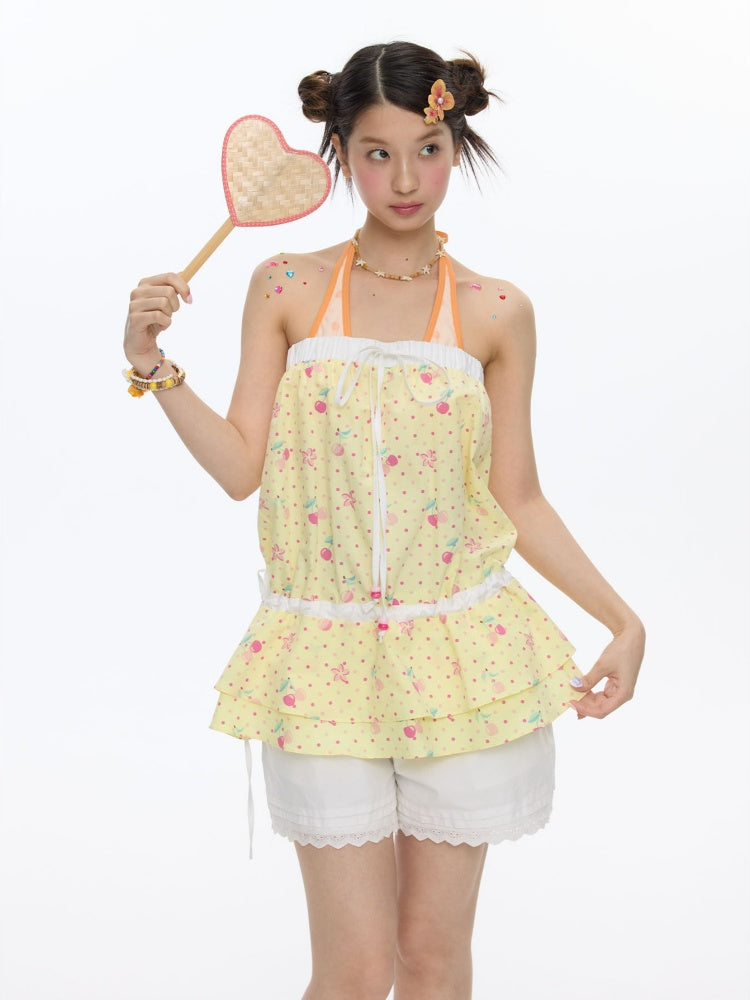 2way Cherry Bandeau Dress Skirt【s0000016821】