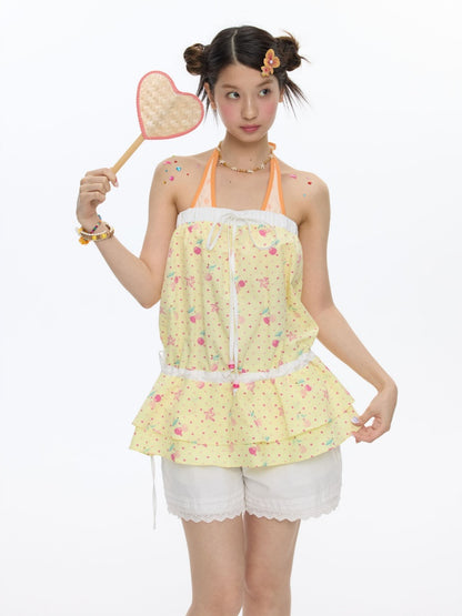 2way Cherry Bandeau Dress Skirt【s0000016821】