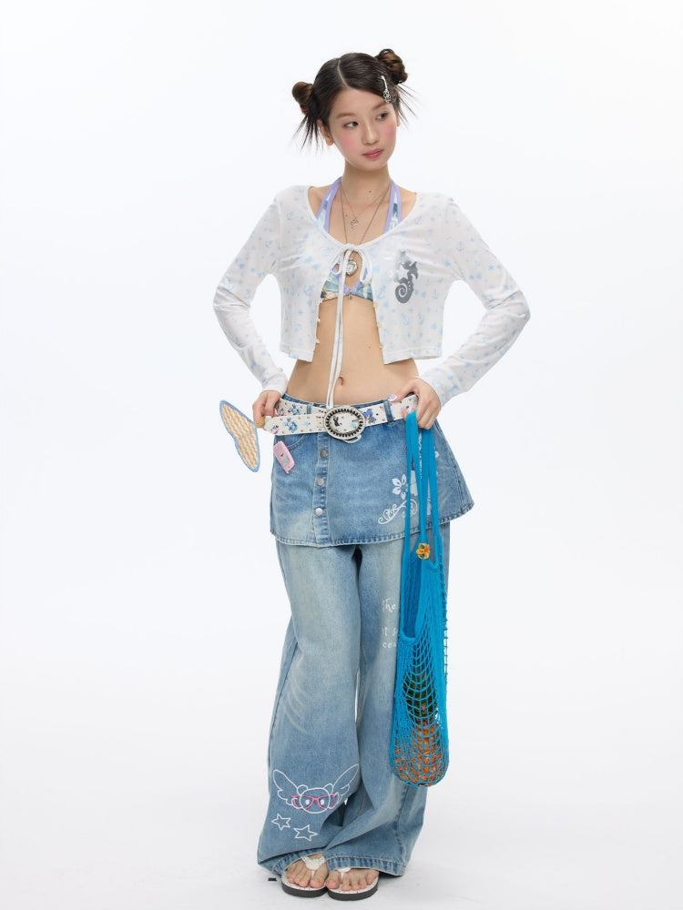 Nautical Strap Lightweight Sunscreen Cardigan【s0000016825】