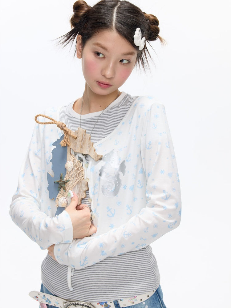 Nautical Strap Lightweight Sunscreen Cardigan【s0000016825】