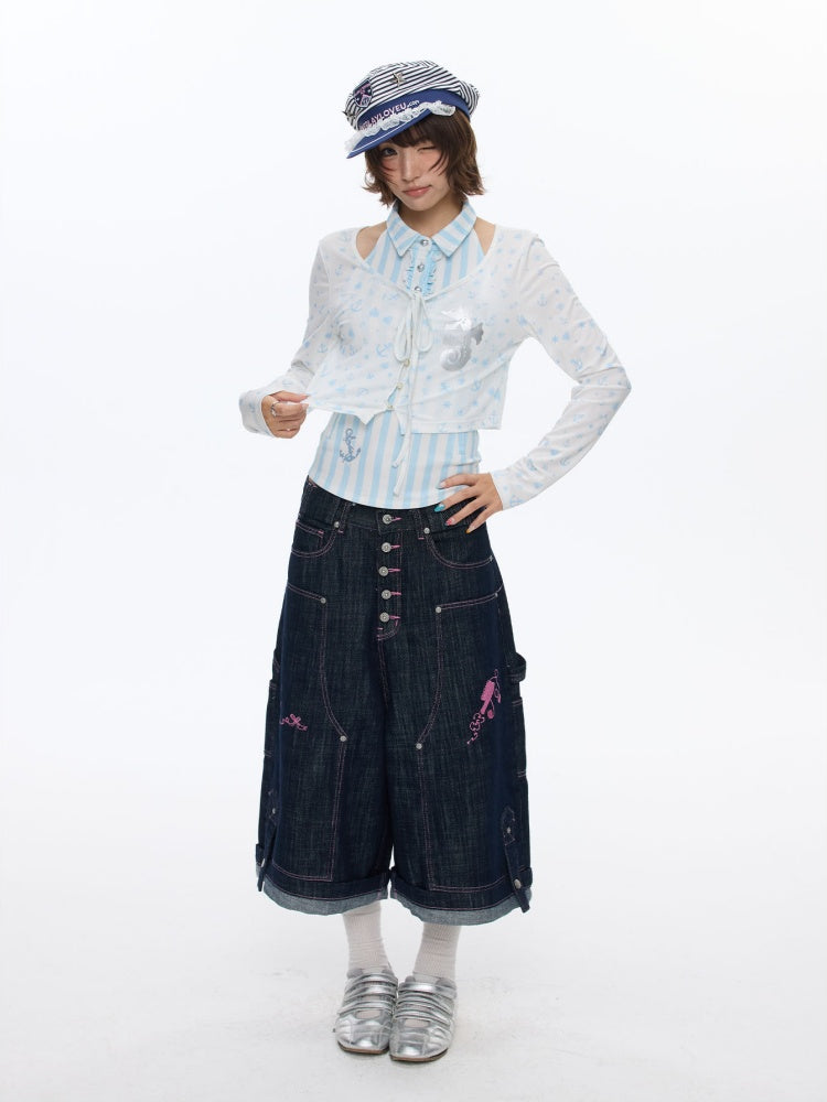 Nautical Strap Lightweight Sunscreen Cardigan【s0000016825】