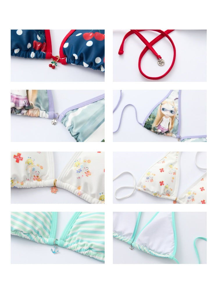 Multi-Colored Cute Pendants Bikini【s0000016828】