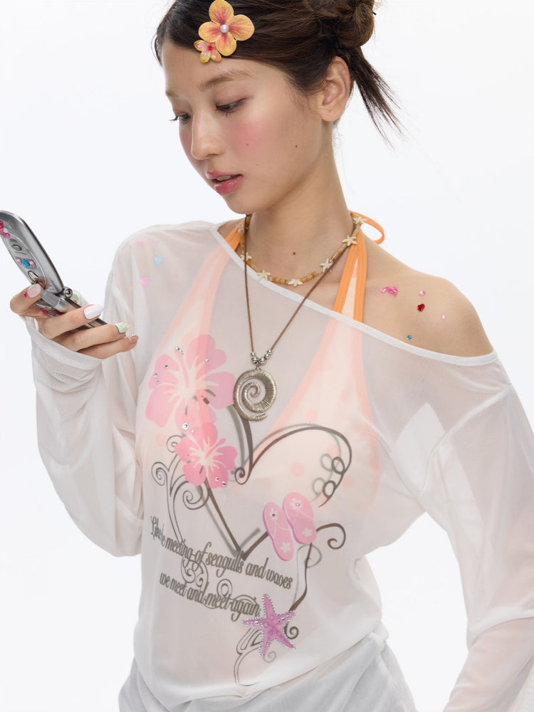 Pink Island Slouchy Sleeve Blouse【s0000016838】