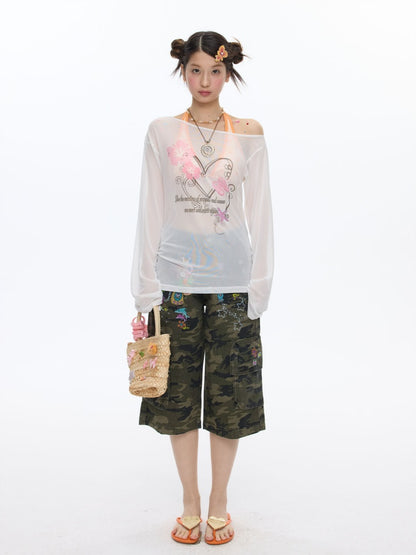 Dolphin Graffiti Short Sleeve T-Shirt【s0000016839】