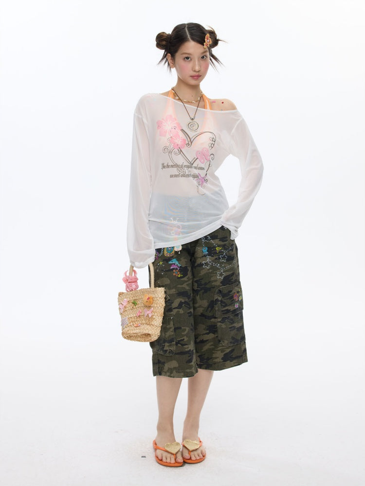 Dolphin Graffiti Short Sleeve T-Shirt【s0000016839】