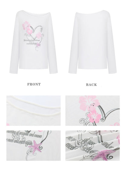 Dolphin Graffiti Short Sleeve T-Shirt【s0000016839】