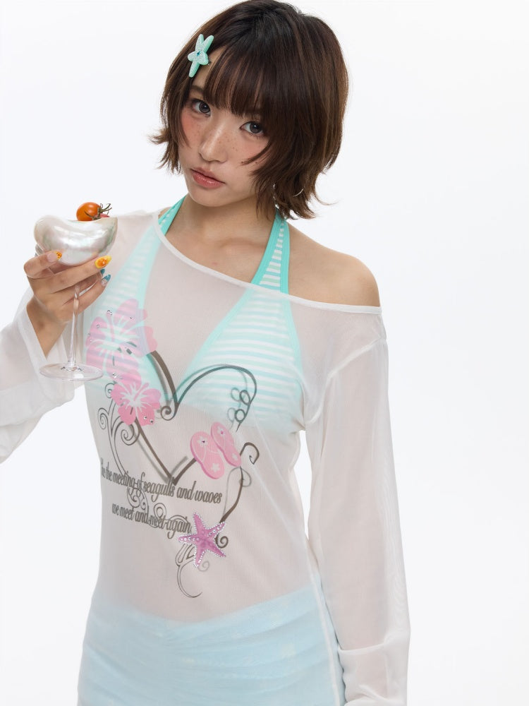 Pink Island Slouchy Sleeve Blouse【s0000016838】