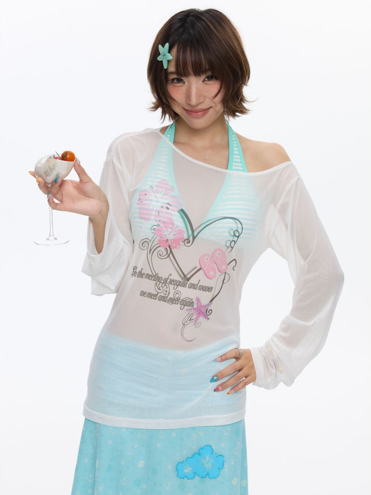 Pink Island Slouchy Sleeve Blouse【s0000016838】