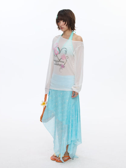 Pink Island Slouchy Sleeve Blouse【s0000016838】