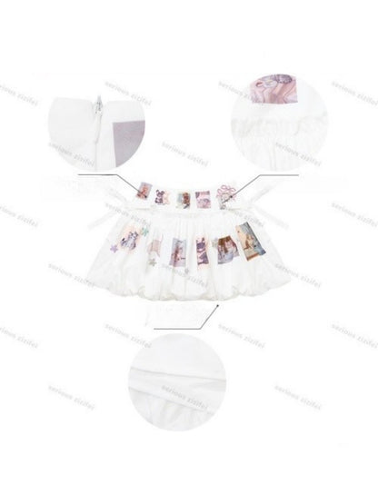 Childlike Print High Waist Slimming Pocket Skirt【s0000017078】