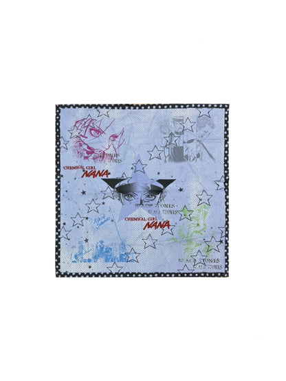 Chemical Girl×NANA Co-Branded Multi-Colored Portrait Print Square Scarf【s0000017097】