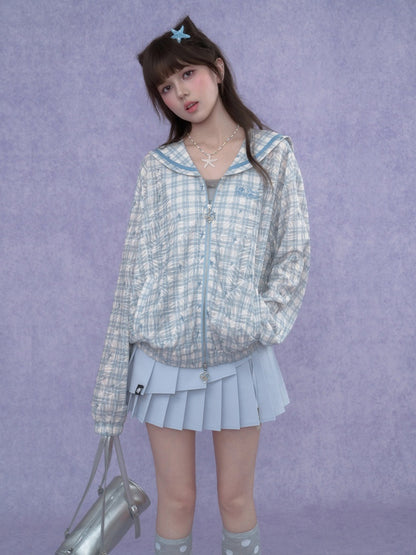 Double-Layer Lace-Up Pleated Skirt【s0000017102】