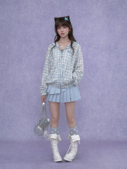Double-Layer Lace-Up Pleated Skirt【s0000017102】