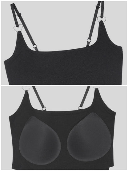 Heart Buckle With Chest Pad Camisole【s0000017104】