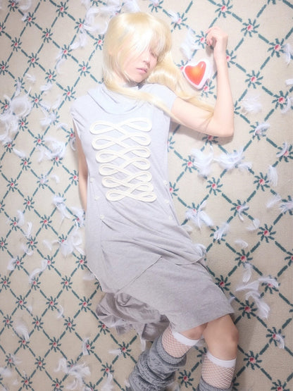 Deconstructed Irregular Mid-Rise Metal Buttoned Skirt【s0000017176】