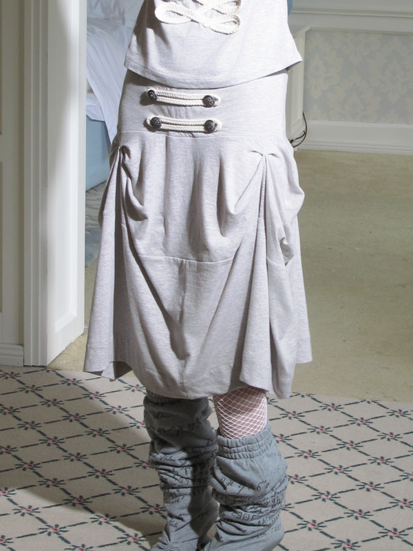 Deconstructed Irregular Mid-Rise Metal Buttoned Skirt【s0000017176】