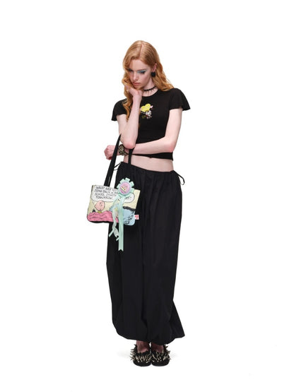 Thin Loose Leg-Shaping Balloon Pants【s0000017187】