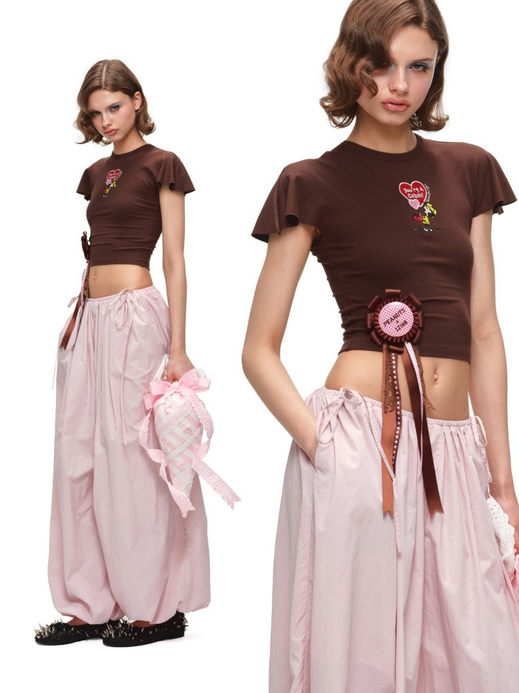 Thin Loose Leg-Shaping Balloon Pants【s0000017187】