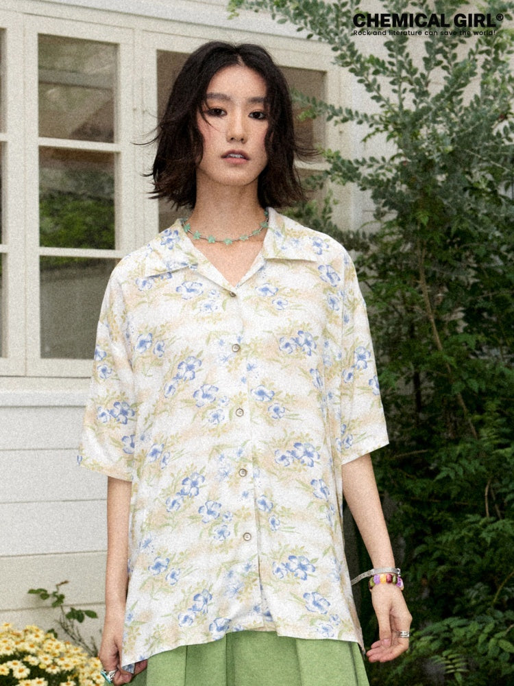 Hawaii Cuba Collar Printed Shirt【s0000017206】