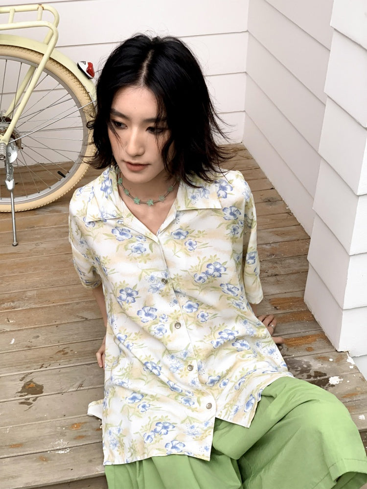Hawaii Cuba Collar Printed Shirt【s0000017206】