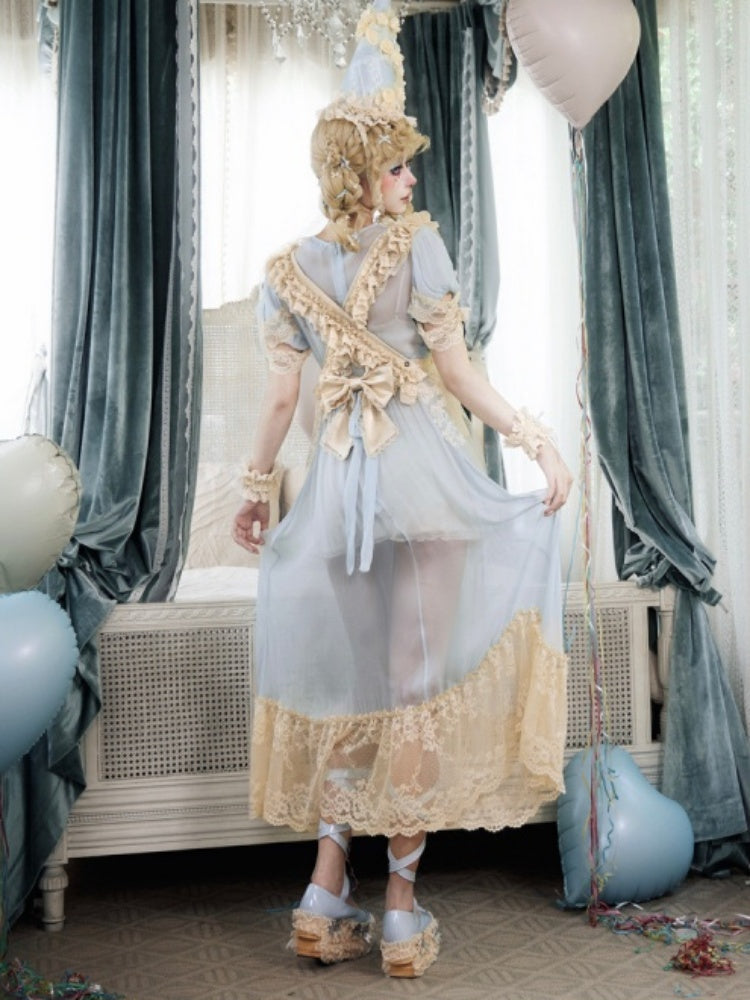 Faret Antique Cream Lace Apron【s0000017228】