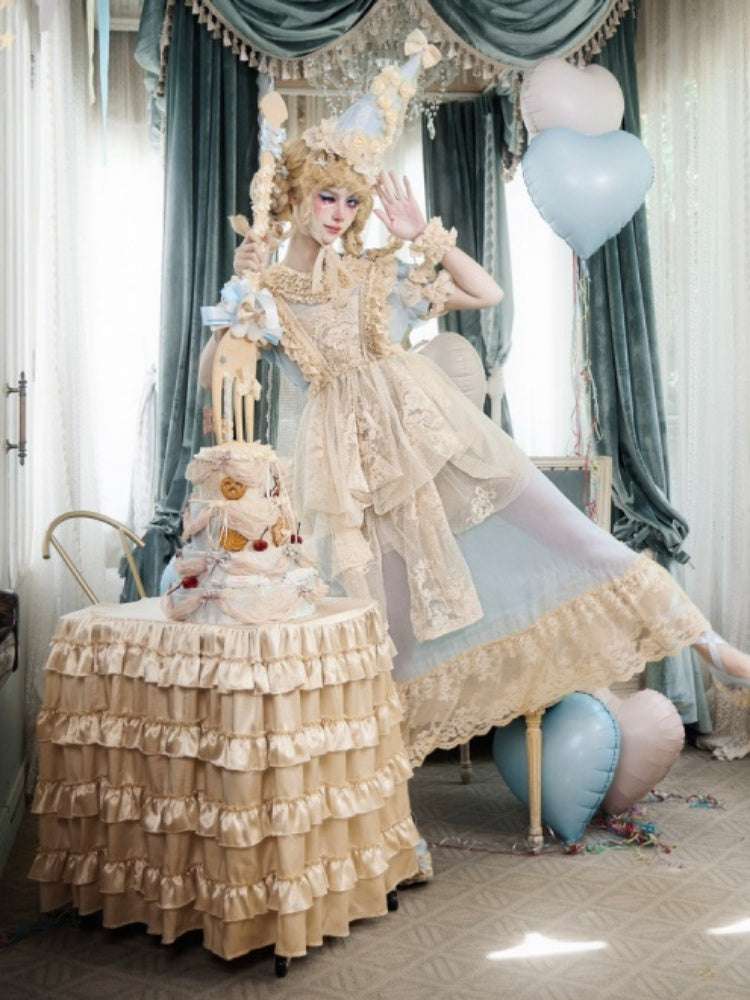 Faret Antique Cream Lace Apron【s0000017228】