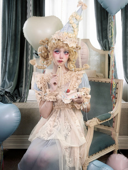 Faret Antique Cream Lace Apron【s0000017228】
