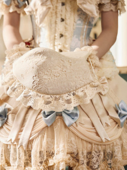 Lace Milky Blue Bow Skirt【s0000017229】