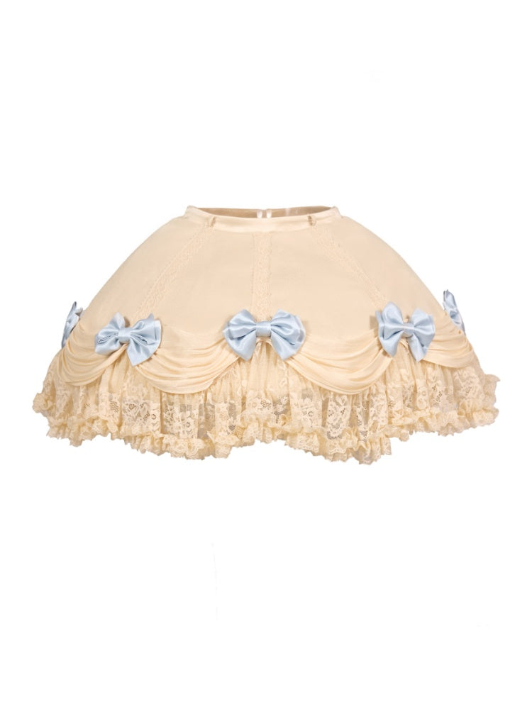 Lace Milky Blue Bow Skirt【s0000017229】