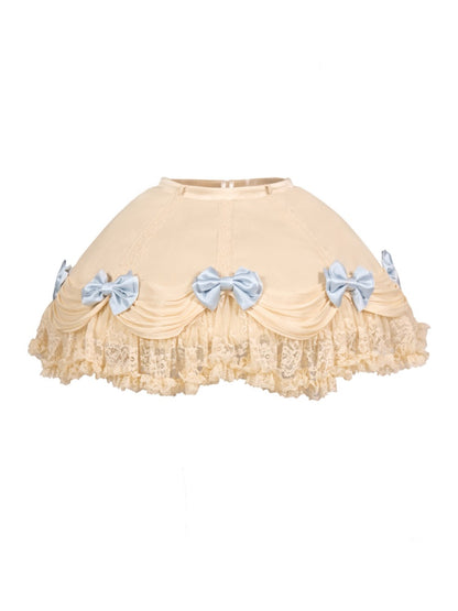 Lace Milky Blue Bow Skirt【s0000017229】