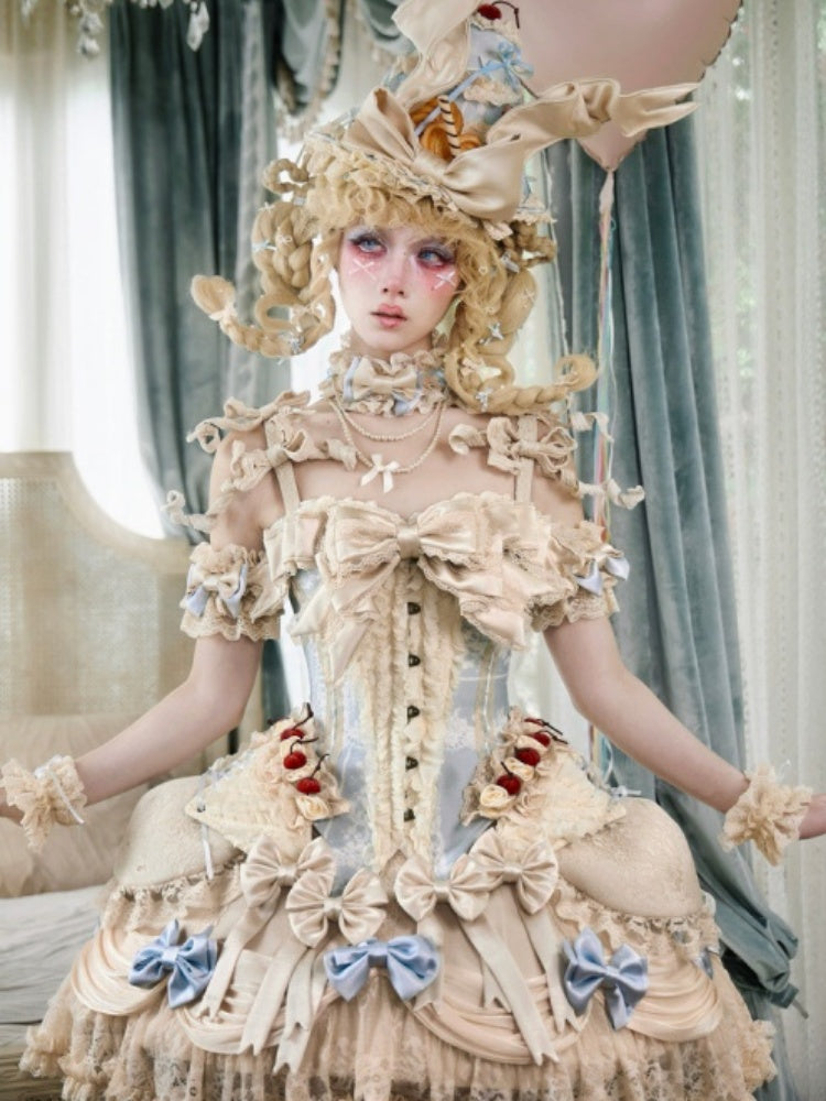 Cherry Mousse Fishbone Cake Corset【s0000017230】